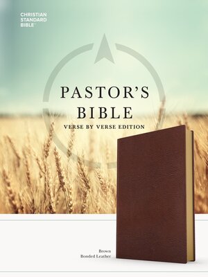 cover image of CSB Pastor's Bible, Verse-by-Verse Edition